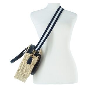 Talbots Circle Straw Crossbody Bag